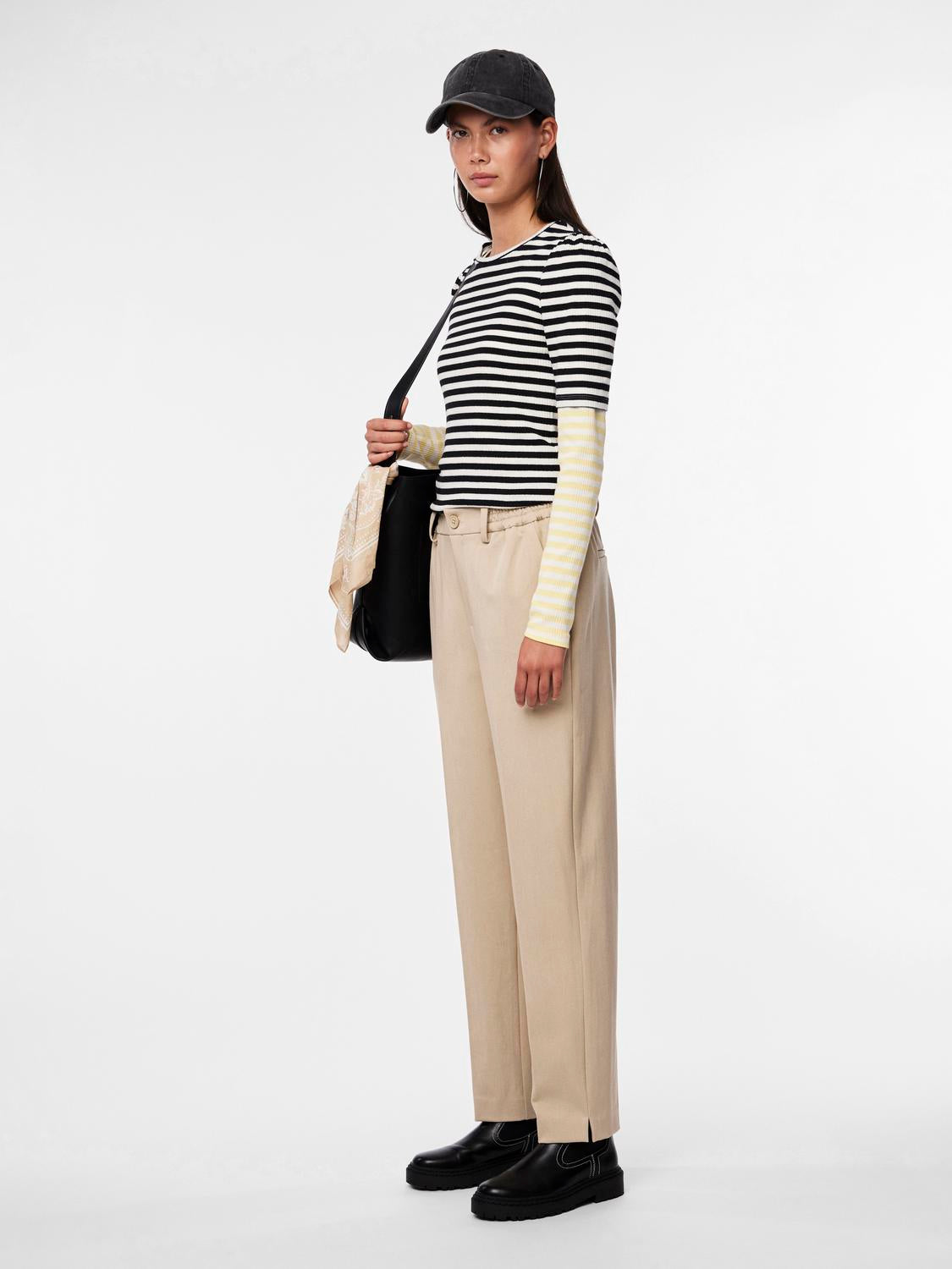 PCCAMIL Pants - White Pepper